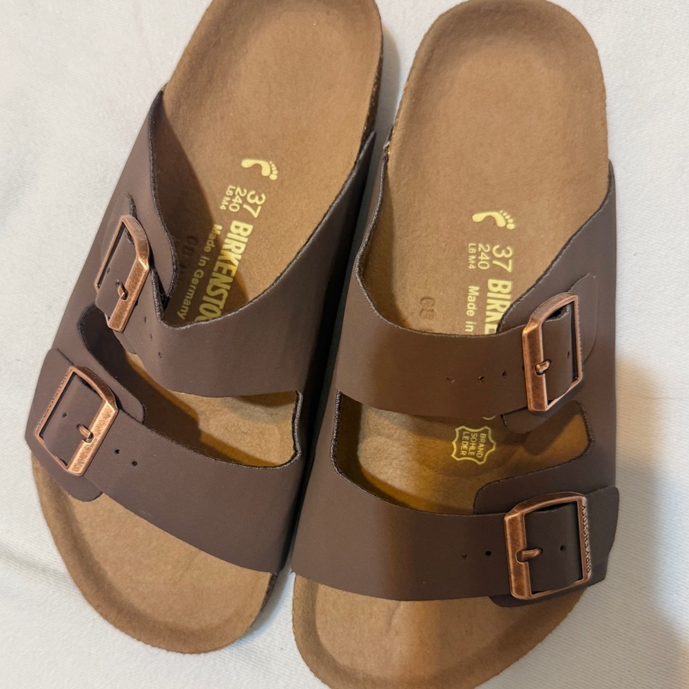 Birkenstock Women's Brown Double Buckle Sandals